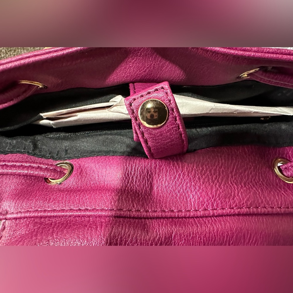 NWT Jeren Washed Vegan Leather Backpack - Picture 10 of 11